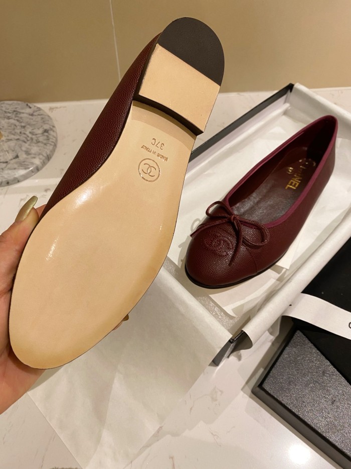 Chanel Ballerinas Fabric & Grosgrain 10