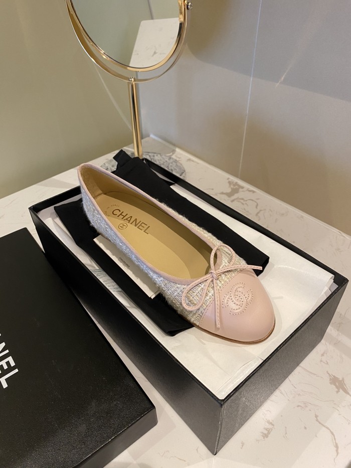 Chanel Ballerinas Fabric & Grosgrain 31