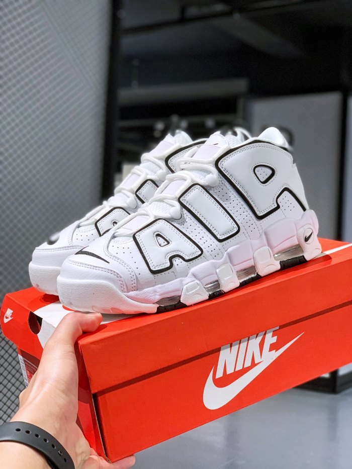 Nike Air More Uptempo Summit White Black Sail (Women's)