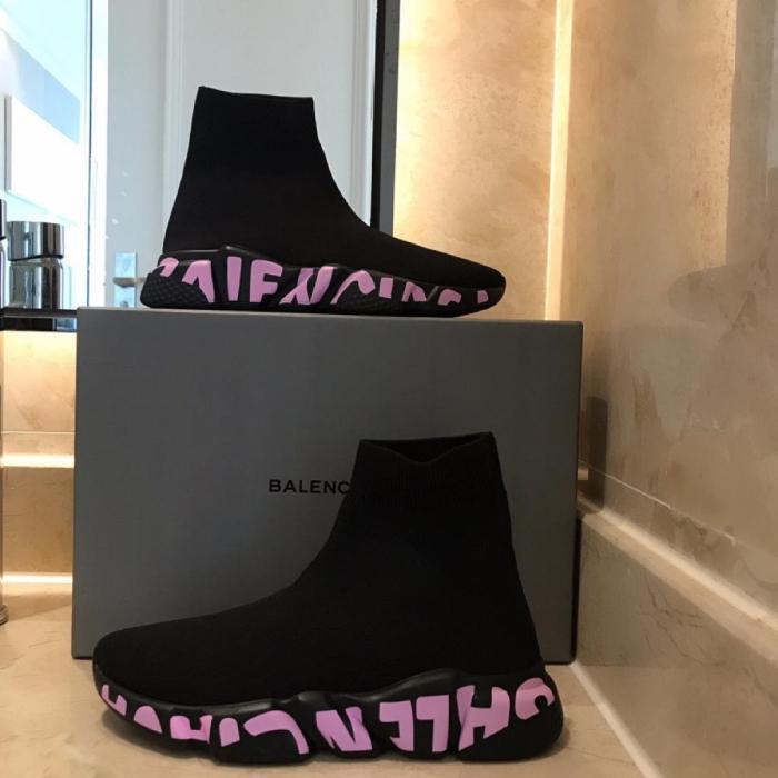 Balenciaga Graffiti Speed Black Pink (Women's)