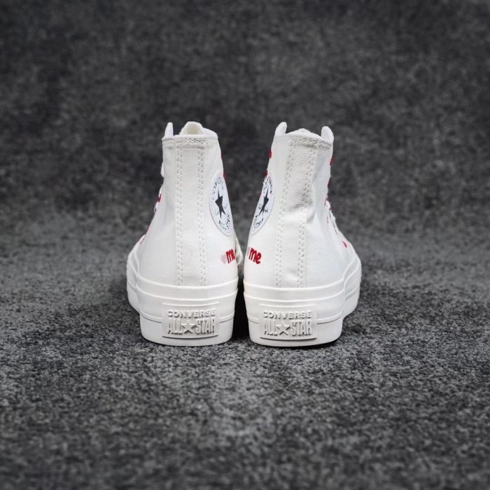 Converse Chuck Taylor All-Star Lift Hi White Red (W)