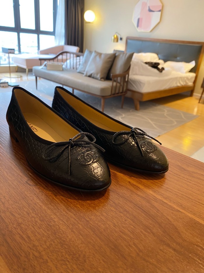 Chanel Ballerinas Fabric & Grosgrain 7