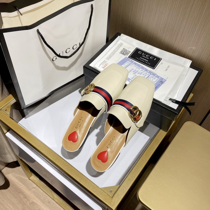 Gucci Leather mid-heel loafer Women 12