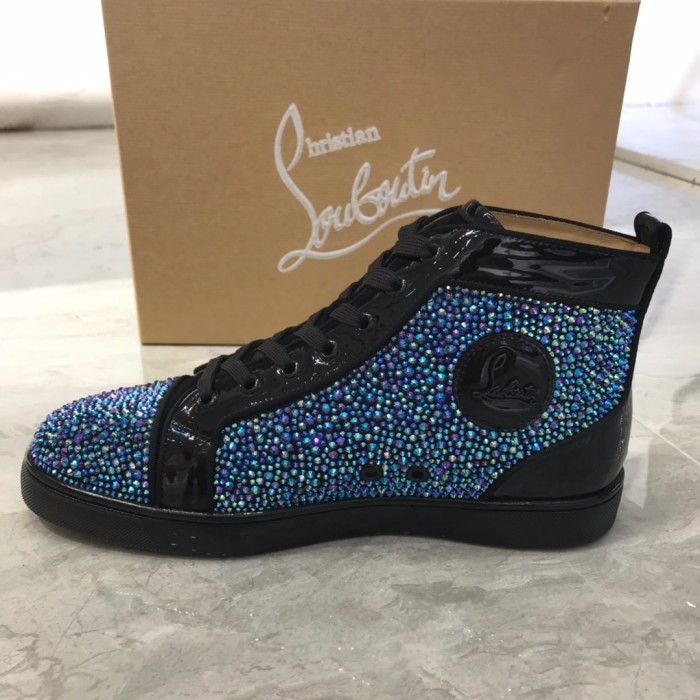 Christian Louboutin Louis Junior Spikes Orlato Flat Sneakers 30