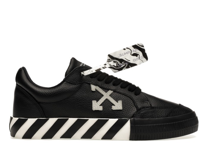 OFF-WHITE Vulc Low Leather Black White FW21