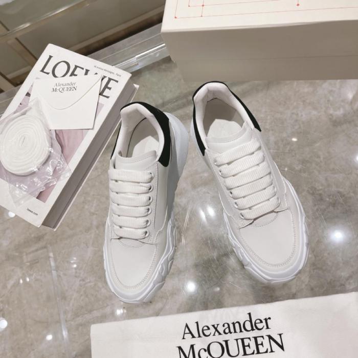 Alexander McQueen Oversized Court Trainer White Black