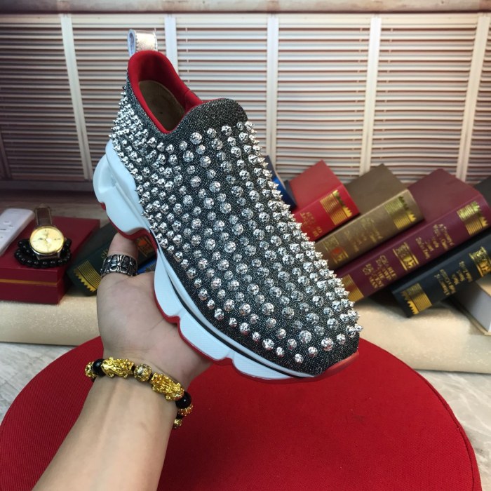 Christian Louboutin Spike Sock Flat Sneakers 5