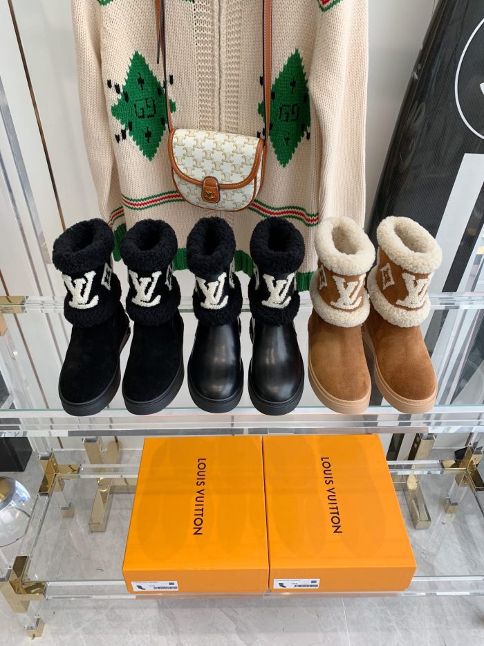 Louis Vuitton SNOWDROP FLAT ANKLE BOOTS WOMEN 13