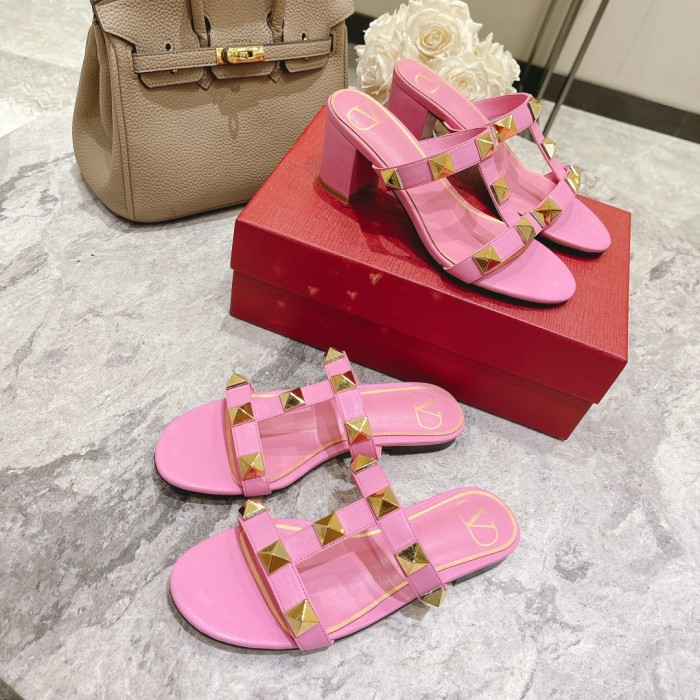 VALENTINO GARAVANI ROMAN STUD HEEL 6CM WOMEN 8