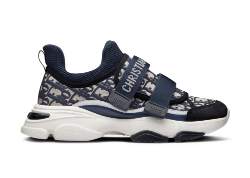 Dior D-Wonder Low Deep Blue White Dior Oblique Technical Fabric (W)