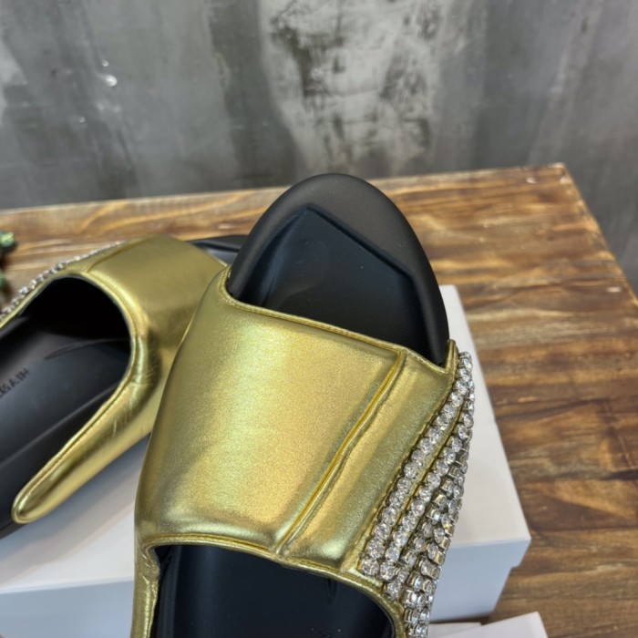 Balmain Quilted leather B-IT mules 3