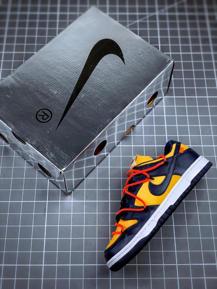 Nike Dunk Low Off-White University Gold Midnight Navy