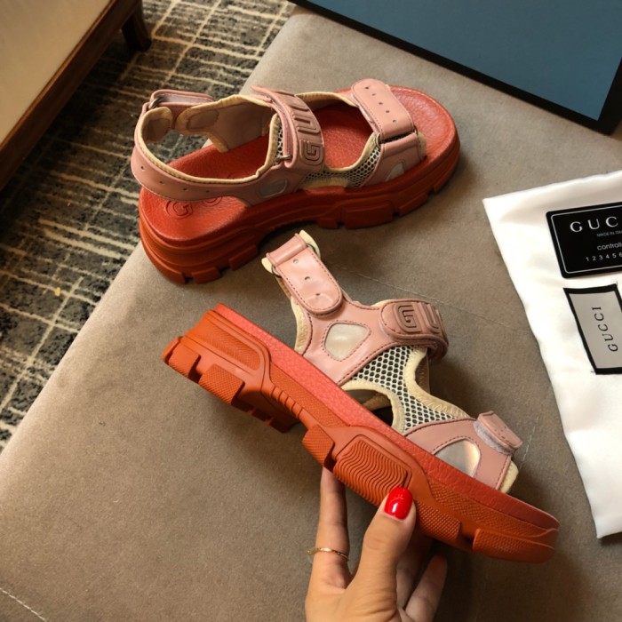 Gucci Leather espadrille with Double G WOMEN 1