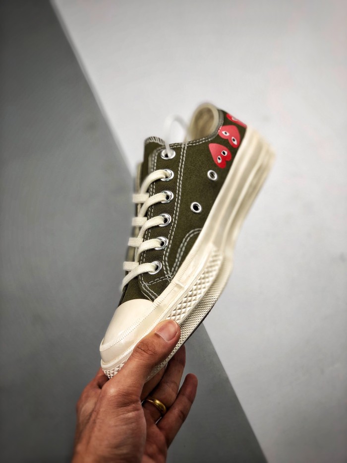 Converse Chuck Taylor All-Star 70 Ox Comme des Garcons Multi Heart Green