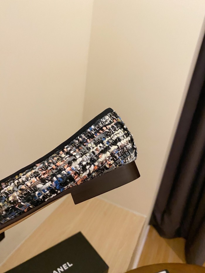 Chanel Ballerinas Fabric & Grosgrain 30