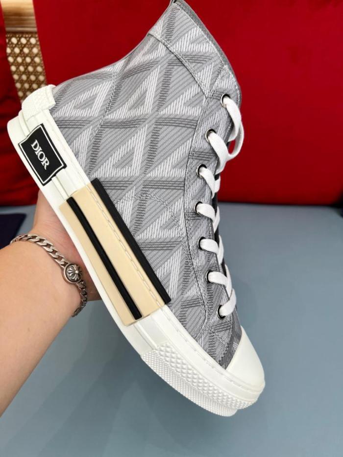 Dior B23 High Top Gray CD Diamond