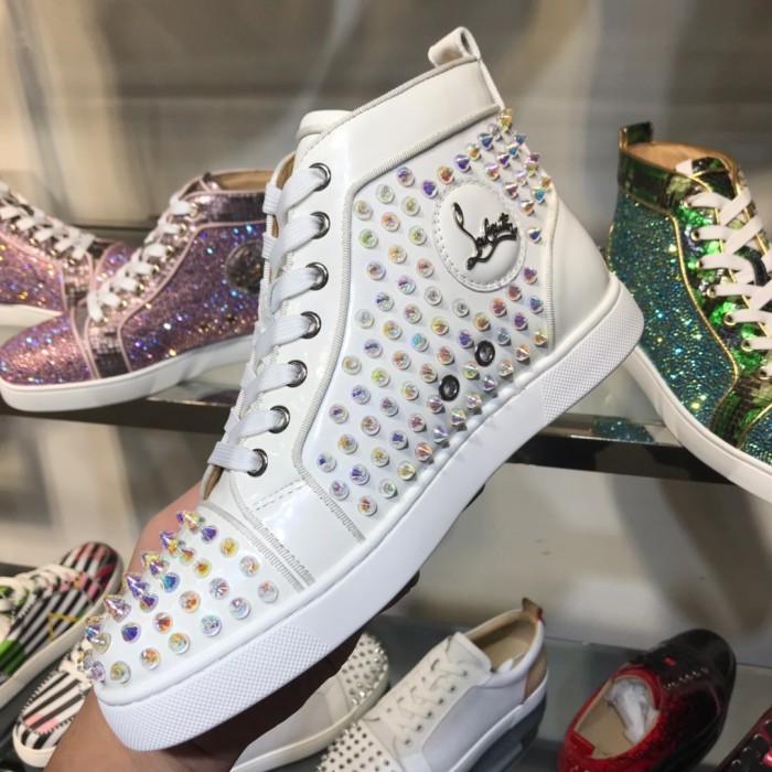 Christian Louboutin Louis Junior Spikes Orlato Flat Sneakers 46