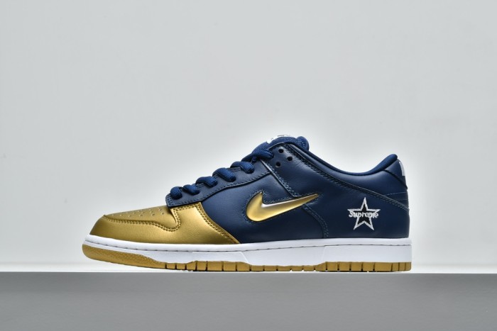 Nike Dunk SB Low Supreme Jewel Swoosh Gold