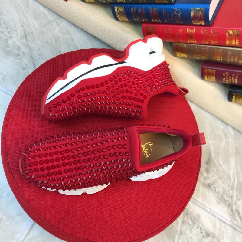 Christian Louboutin Spike Sock Flat Sneakers 3