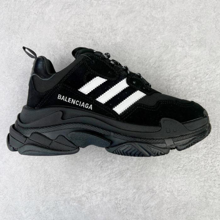 Balenciaga x adidas Triple S Black White