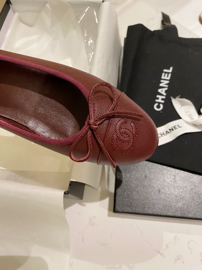 Chanel Ballerinas Fabric & Grosgrain 10