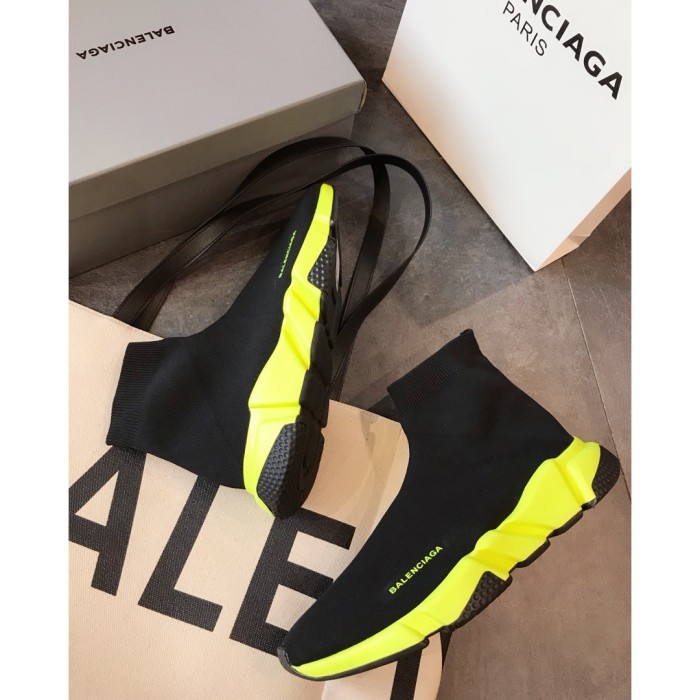 Balenciaga Speed Trainer Black Yellow