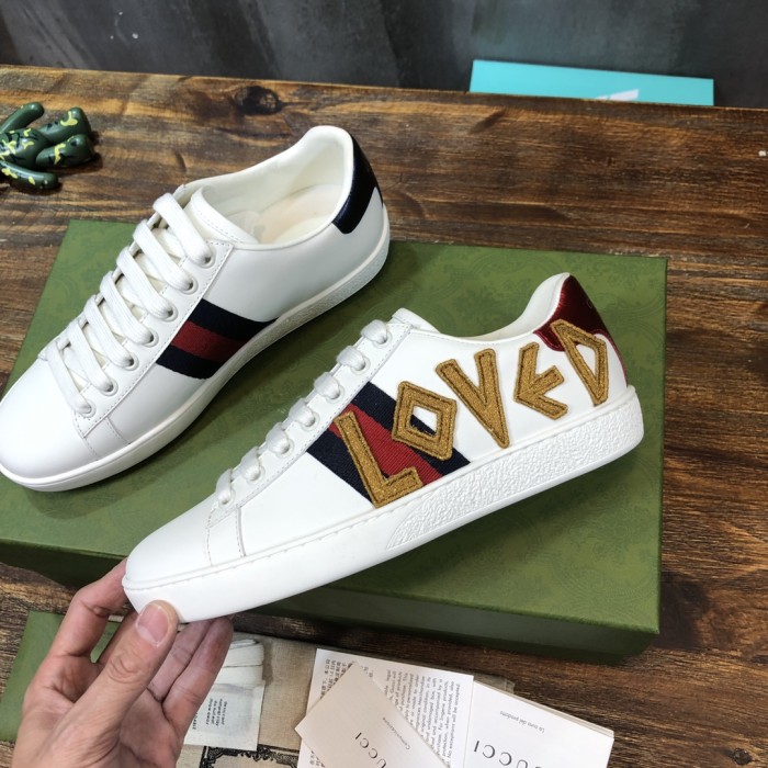 Gucci Ace Embroidered Love