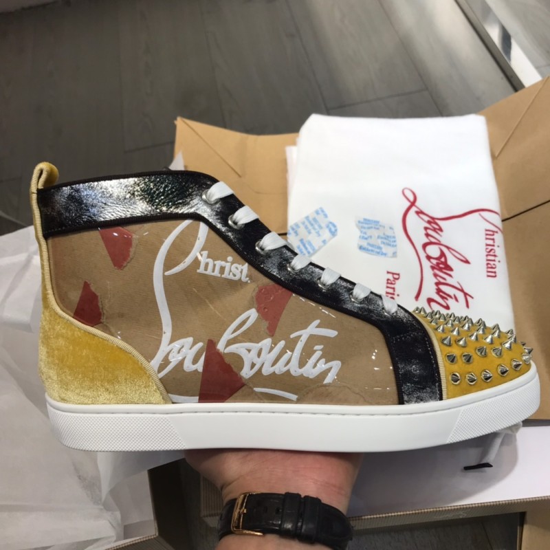 Christian Louboutin Louis Junior Spikes Orlato Flat Sneakers 33