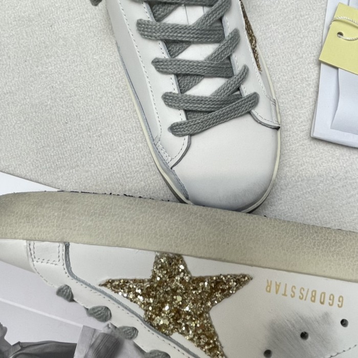 Golden Goose Superstar distressed-finish sneakers 25
