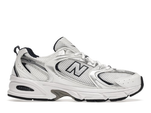 New Balance 530 White Silver Navy