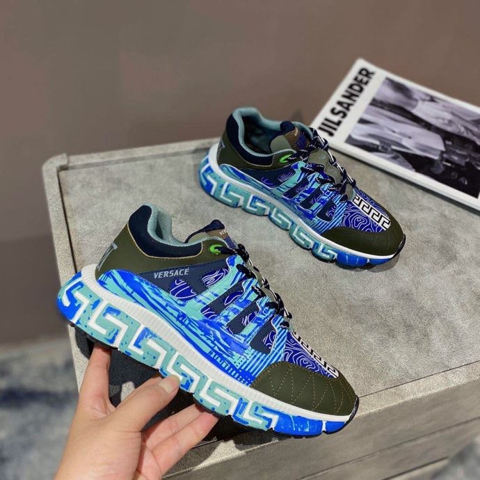 Versace Trigreca Black Royal Blue Purple