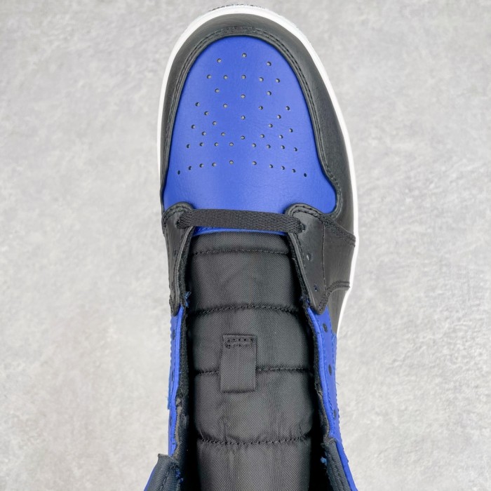 Jordan 1 Mid Hyper Royal Tumbled Leather