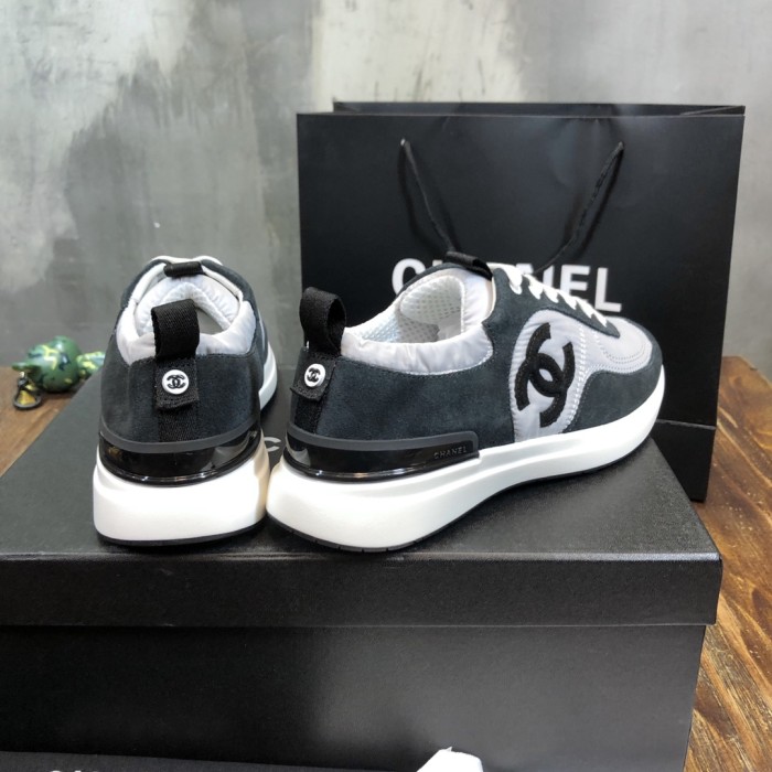 Chanel Fabric & Suede Calfskin Low Top Sneaker 32
