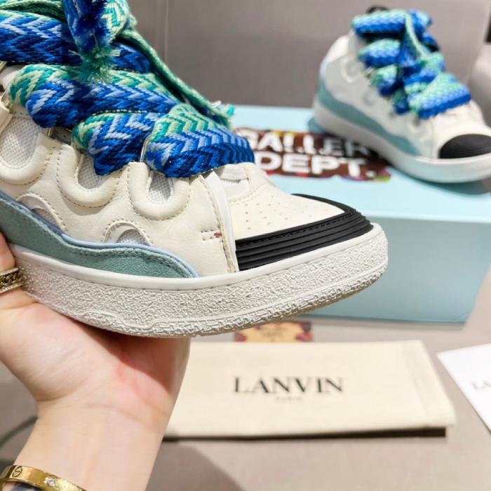 Lanvin Curb Sneaker White Blue