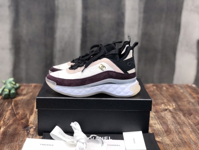 Chanel Fabric & Suede Calfskin Low Top Sneaker 8
