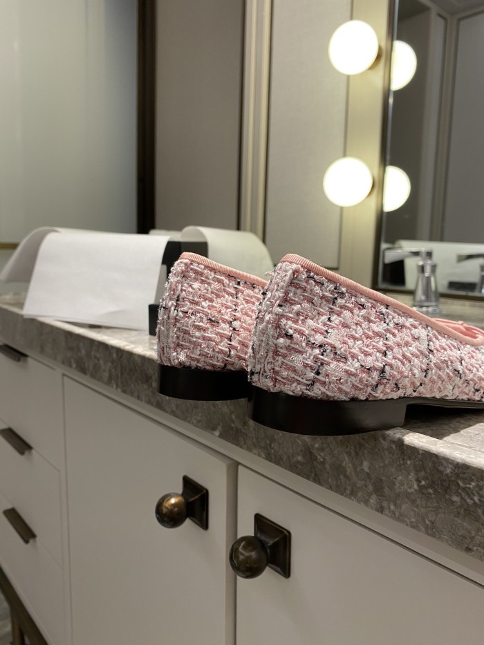 Chanel Ballerinas Fabric & Grosgrain 38