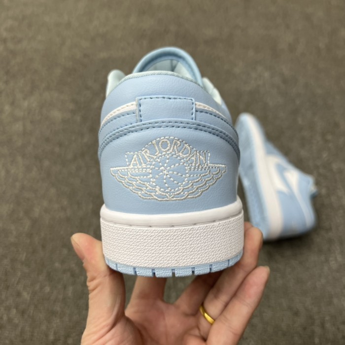 Jordan 1 Low White Ice Blue (Women's)