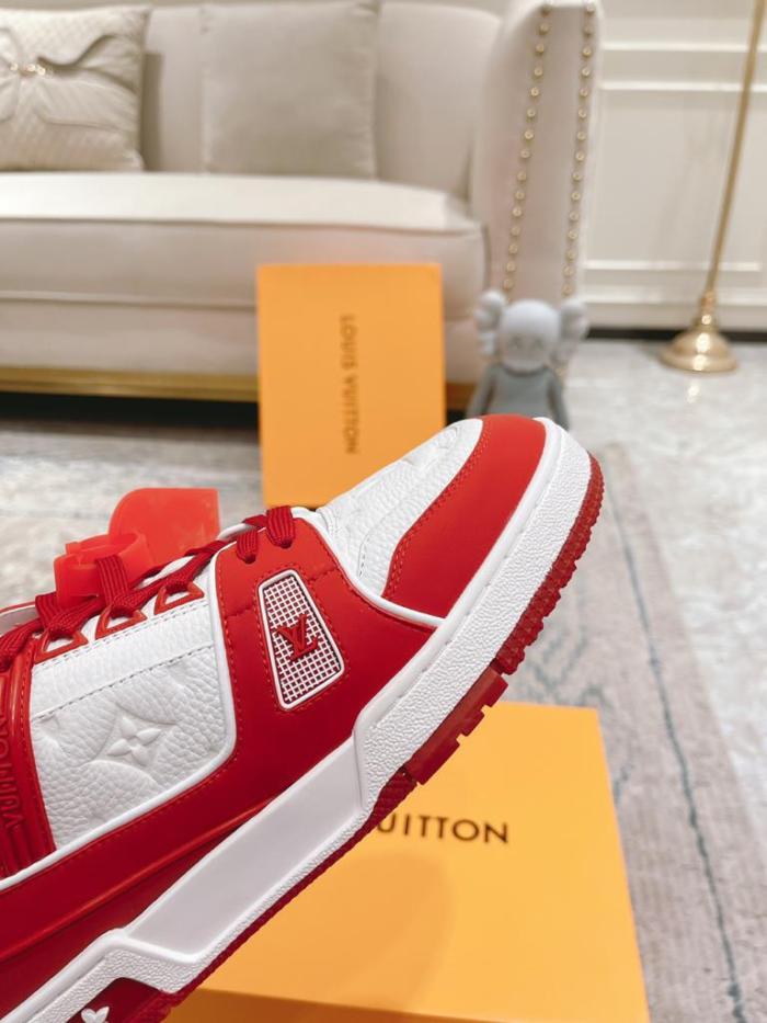 Louis Vuitton Trainer Red White