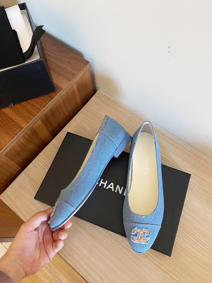 Chanel Ballerinas Fabric & Grosgrain 16