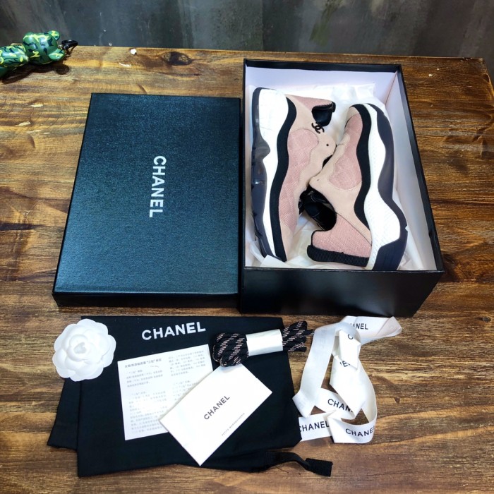 Chanel Fabric & Suede Calfskin Low Top Sneaker 20