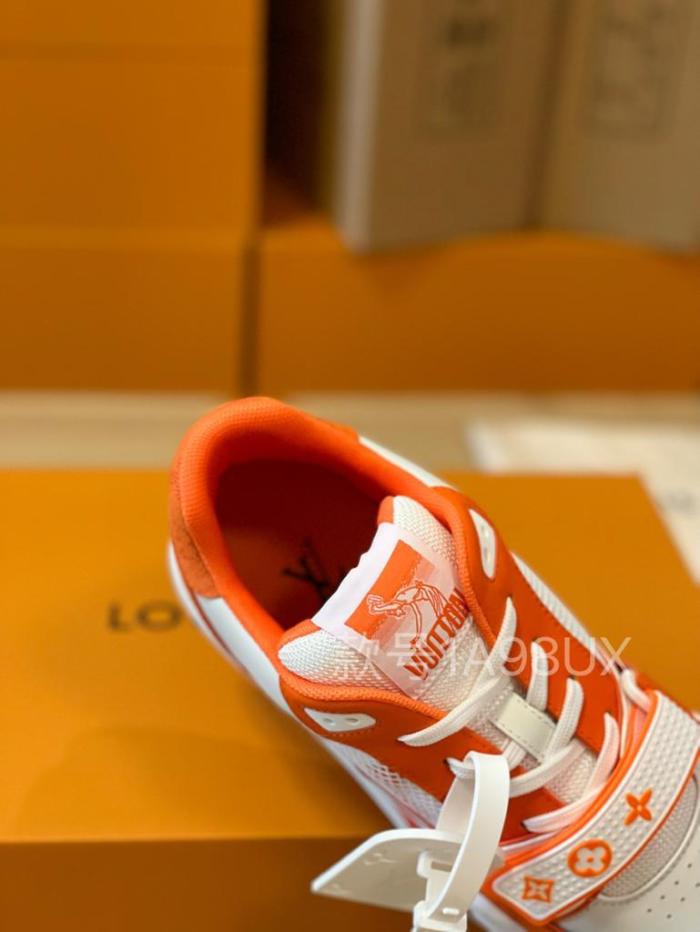 Louis Vuitton Trainer Monogram Denim Orange
