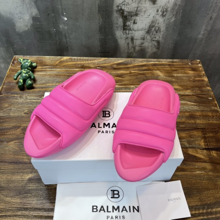 Balmain Quilted leather B-IT mules 6