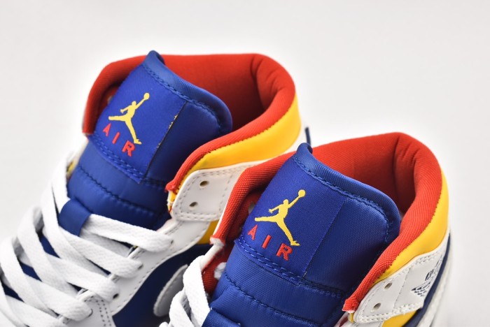 Jordan 1 Mid Royal Blue Laser Yellow