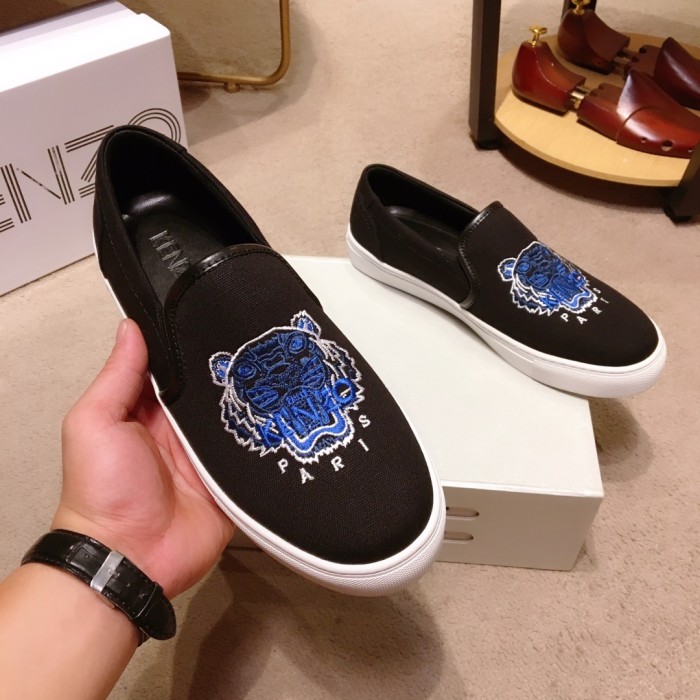 Kenzo K-SKATE Tiger canvas slip-on sneakers 20