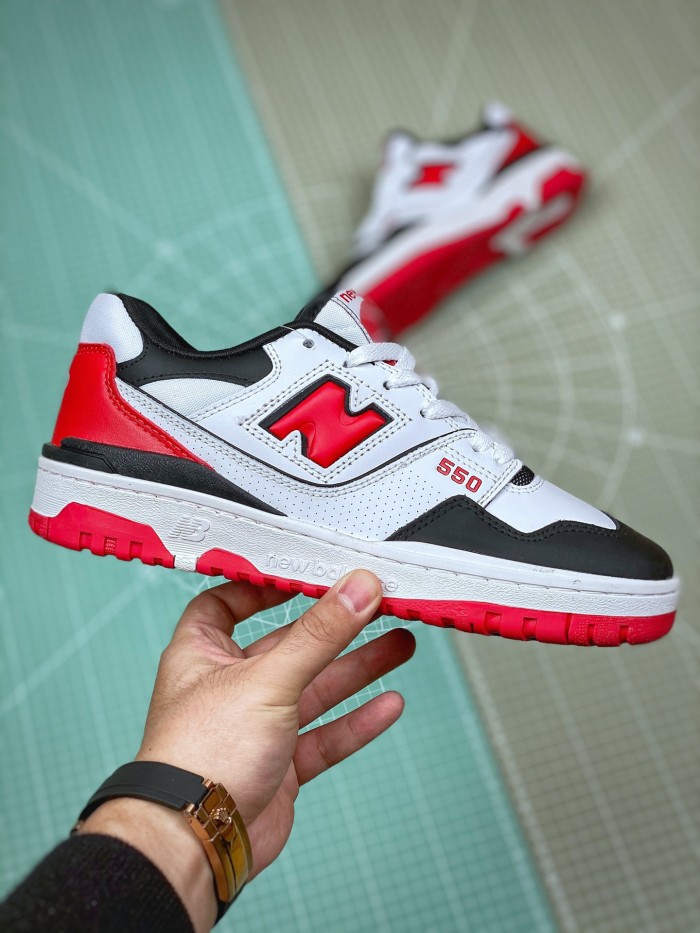 New Balance 550 White Red Black