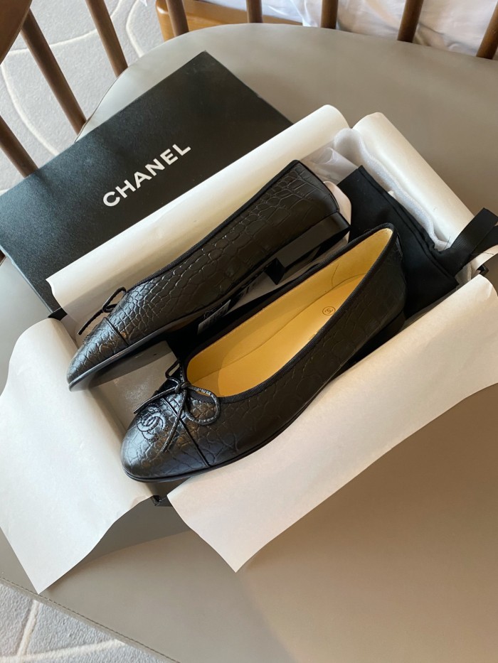 Chanel Ballerinas Fabric & Grosgrain 7