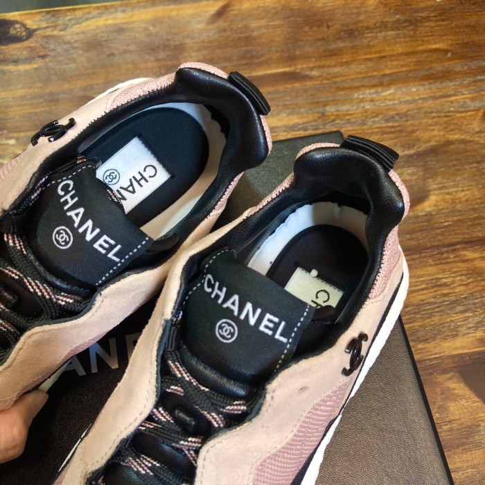 Chanel Fabric & Suede Calfskin Low Top Sneaker 20