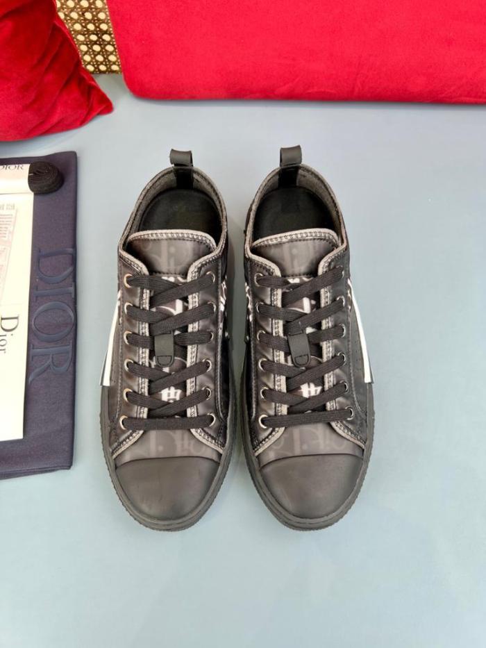 Dior B23 Low Top Canvas Oblique Black