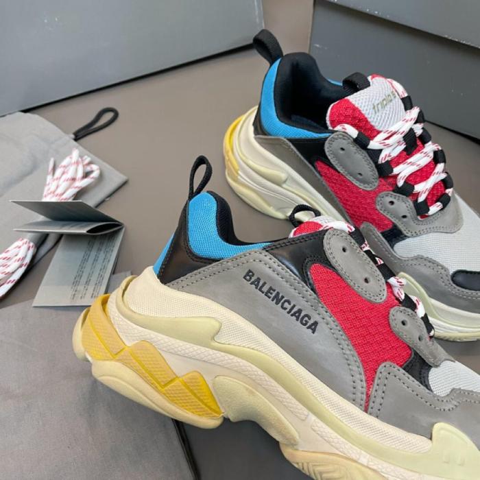 Balenciaga Triple S Grey Red Blue (2018 Reissue)