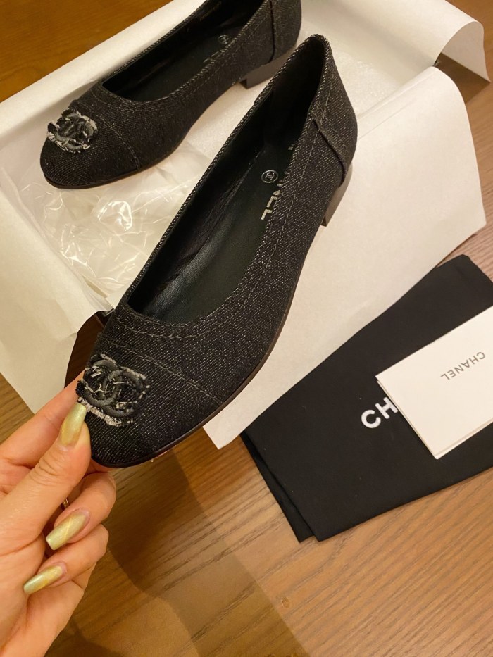 Chanel Ballerinas Fabric & Grosgrain 15